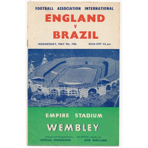 109 - England – 1945-1966 collection of England programmes including 1945 England vs France two-page progr... 