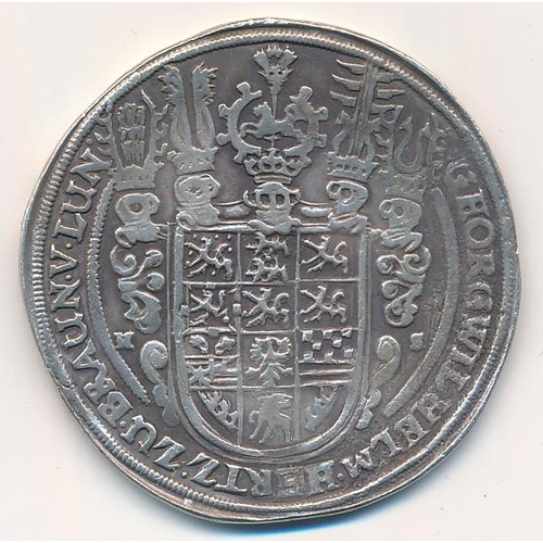 299 - Germany. Brunswick-Luneburg-Calenburg thaler of Georg II Wilhelm, 1648-1665 and dated 1650, very fin... 