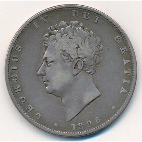 178 - George IV 1826 Half Crown fine.