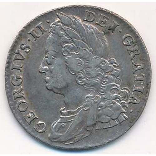 170 - George II 1758 Shilling about very fine.