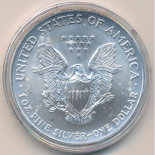 320 - United States of America Liberty Silver Dollar (Enameled) Date 2005. Elvis Presley - Las Vegas Cente... 