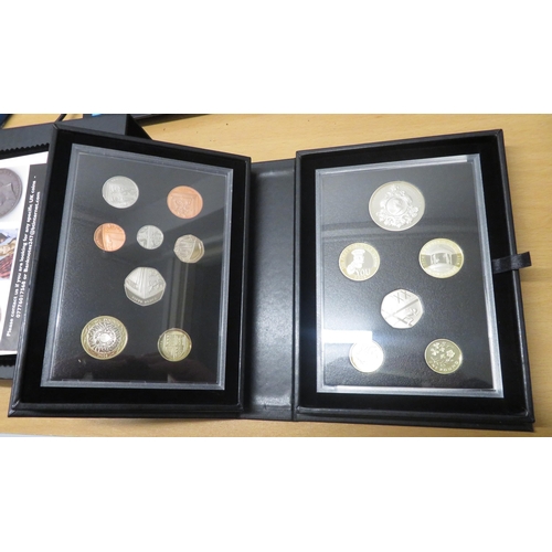 261 - 2014 UK Proof Coin Set Collector Edition (black book) FDC set of fourteen coins, issued by The Royal... 