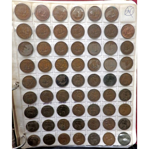 199 - English pre-decimal coin collection with good silver content, in mixed condition, with 1890 crown, r... 