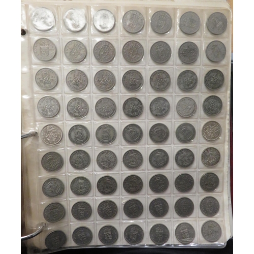 199 - English pre-decimal coin collection with good silver content, in mixed condition, with 1890 crown, r... 