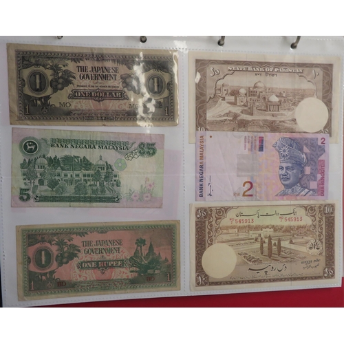 351 - World banknotes collection in mixed condition with GB including £5 Gill SE81, 10/- Beale 67B last se... 