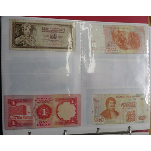 351 - World banknotes collection in mixed condition with GB including £5 Gill SE81, 10/- Beale 67B last se... 