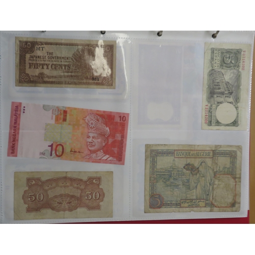 351 - World banknotes collection in mixed condition with GB including £5 Gill SE81, 10/- Beale 67B last se... 