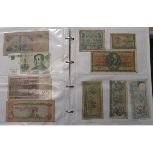 351 - World banknotes collection in mixed condition with GB including £5 Gill SE81, 10/- Beale 67B last se... 