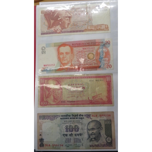 351 - World banknotes collection in mixed condition with GB including £5 Gill SE81, 10/- Beale 67B last se... 