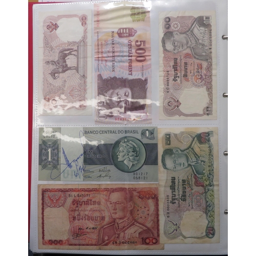 351 - World banknotes collection in mixed condition with GB including £5 Gill SE81, 10/- Beale 67B last se... 