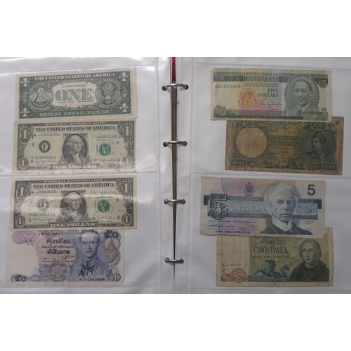 351 - World banknotes collection in mixed condition with GB including £5 Gill SE81, 10/- Beale 67B last se... 