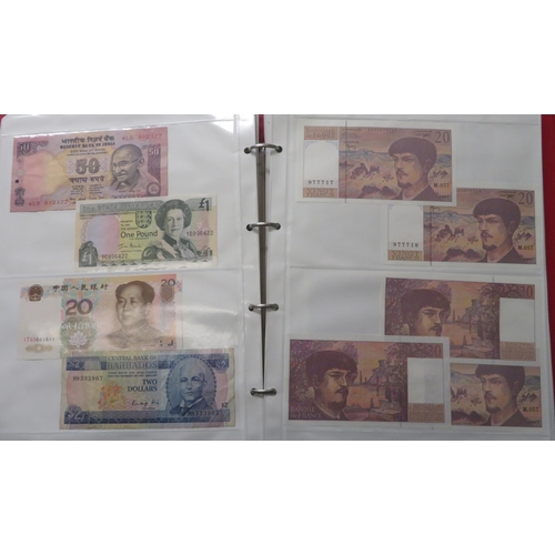 351 - World banknotes collection in mixed condition with GB including £5 Gill SE81, 10/- Beale 67B last se... 