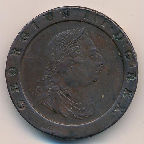 172 - George III 1797 Cartwheel 2 pence fine.