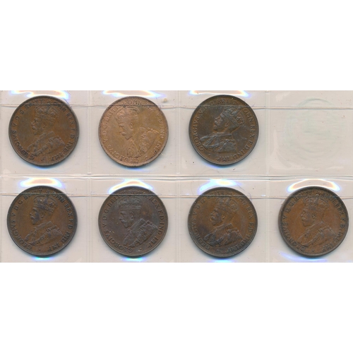 287 - Australia. Twenty-six 'Commonwealth of Australia' one pennies with dates from 1911-1935. Some dates ... 