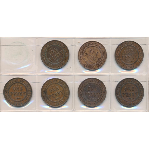 287 - Australia. Twenty-six 'Commonwealth of Australia' one pennies with dates from 1911-1935. Some dates ... 