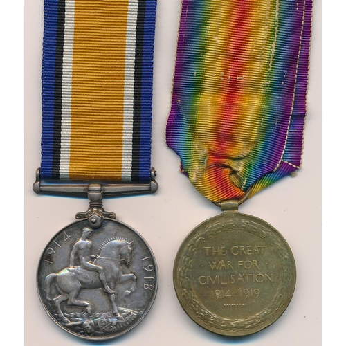 14 - First World War – Edward Blacker - BWM & Victory medal to 25704 PTE. E. BLACKER. WELSH R. With copie... 