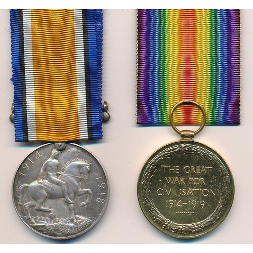 15 - First World War – Second Lieutenant pair with BWM & Victory medal awarded to 2. LIEUT. J. C. HUNTER.