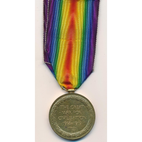 20 - First World War – Arthur B Brewer - Victory medal to 3392 PTE. A. B. BREWER. D. OF. LANC. O. Y. The ... 