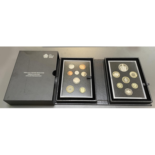 259 - 2013 UK Proof Coin Set Collector Edition (black book) FDC set of 15 coins, issued by The Royal Mint,... 