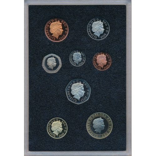 259 - 2013 UK Proof Coin Set Collector Edition (black book) FDC set of 15 coins, issued by The Royal Mint,... 