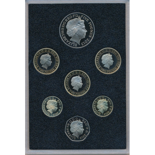 259 - 2013 UK Proof Coin Set Collector Edition (black book) FDC set of 15 coins, issued by The Royal Mint,... 