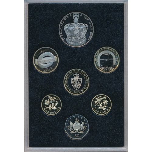 259 - 2013 UK Proof Coin Set Collector Edition (black book) FDC set of 15 coins, issued by The Royal Mint,... 