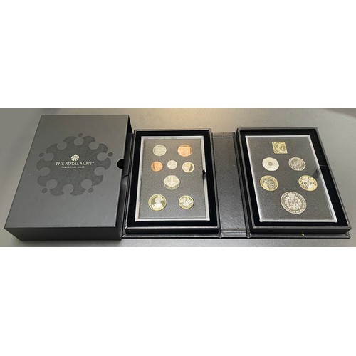 272 - 2021 UK Proof Coin Set (black book) FDC set of 13 coins, issued by The Royal Mint, with certificates... 