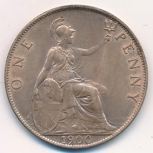 189 - 1900 penny about uncirculated with full lustre.