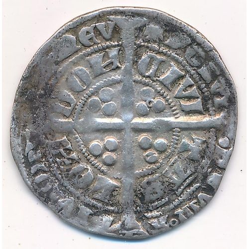 162 - Edward III groat, mintmark cross 3, fair, from a mount.