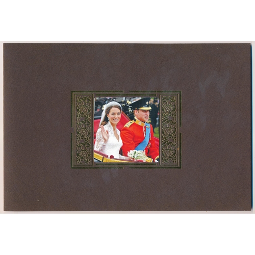 231 - 2011 Royal Wedding commemorative cover by Benham with 1982 half sovereign fine, certificate No.23 of... 