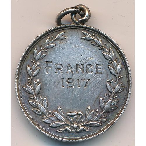 70 - A First World War silver hallmarked Water Polo medal, engraved to reverse “First Army Headquarters S... 