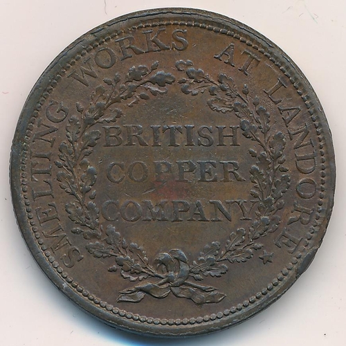 149 - 1812 Walthamstow (Essex) British Copper Company penny token. Obv. Lion walking left with legend 