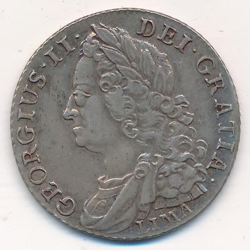 168 - George II 1745 LIMA shilling very fine.