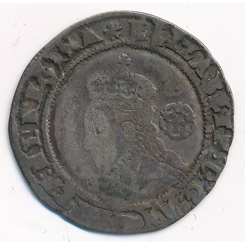 164 - Elizabeth I 1575 sixpence mintmark eglantine fair/fine.