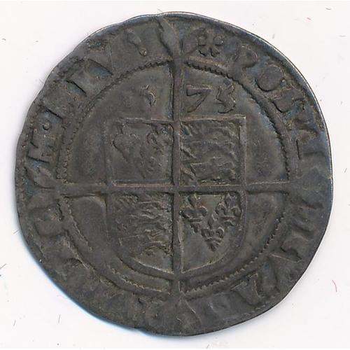 164 - Elizabeth I 1575 sixpence mintmark eglantine fair/fine.