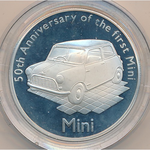 249 - Royal Mint – The 2009 50th Anniversary of the Mini £5 Silver Proof Coin, boxed and with certificate ... 