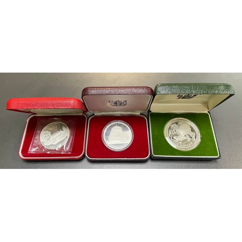 307 - New Zealand – Trio of boxed silver proofs to include 1977 Waitangi Day $1, 1978 $1 and 1980 $1.