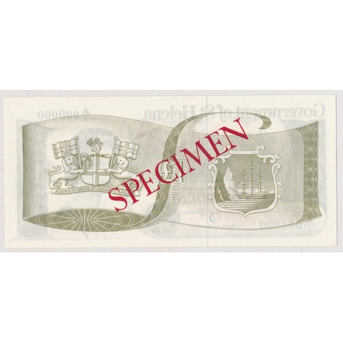 350 - St. Helena 1976 £1 (One pound) Specimen note, A/1 000000, uncirculated.