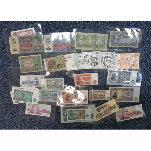 353 - World banknotes collection, in mixed condition, with many uncirculated, with ranges from Albania (4)... 