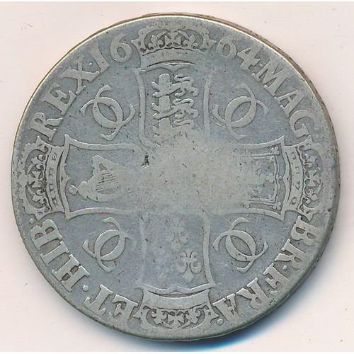 166 - Charles II 1664 crown fair.