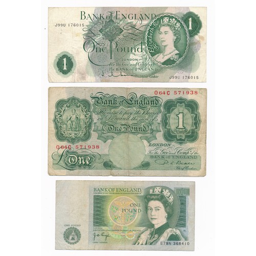 340 - Collection of English banknotes with £5 Page 55Z, 10 shillings Beale N30Z uncirculated, Warren-Fishe... 