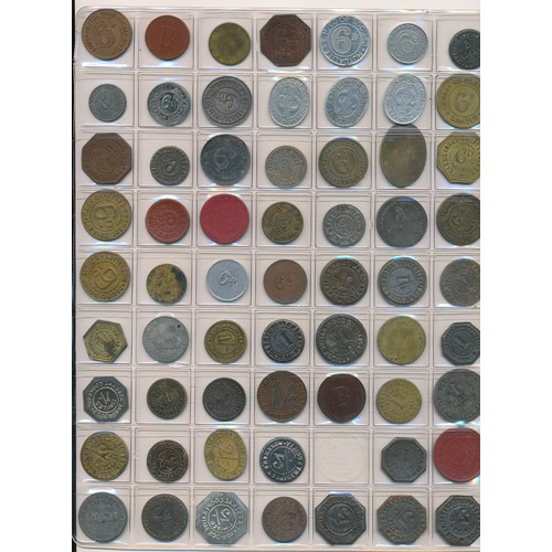 158 - A selection of various co-operative tokens, varied shapes & materials, to include; Plymouth Mutual, ... 