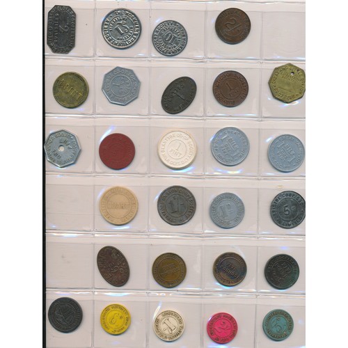 157 - A selection of co-operative tokens, some larger, varied shapes & locations, to include; Kirkby Irele... 