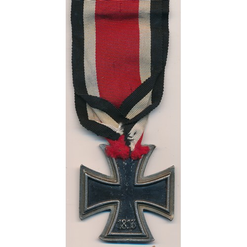 38 - Germany – 1939 Third Reich Iron Cross (Second Class), dated 1939 with ribbon.