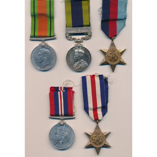 25 - Second World War medal group to Stanley Fordham Mazdon, including The Defence Medal 1939-1945, The W... 