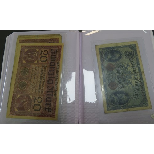 342 - German banknotes collection, mainly early 20th Century, in mixed condition with inflationary notes, ... 