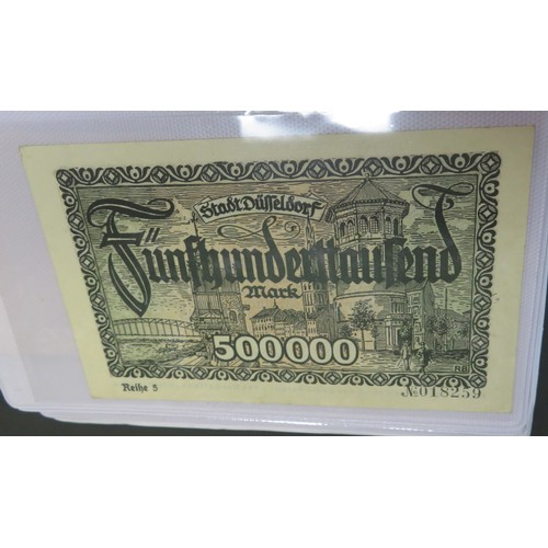 342 - German banknotes collection, mainly early 20th Century, in mixed condition with inflationary notes, ... 