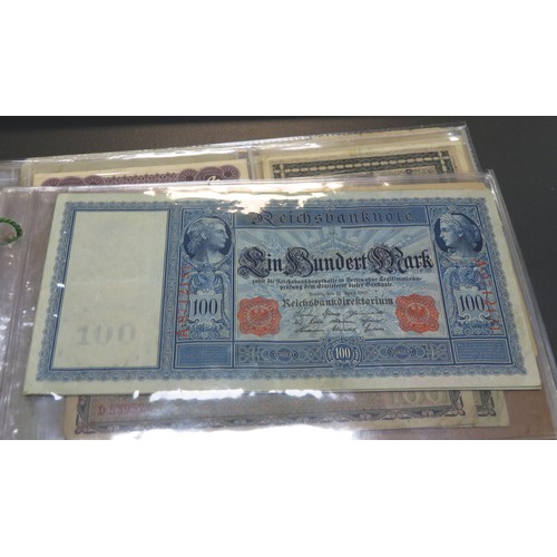 342 - German banknotes collection, mainly early 20th Century, in mixed condition with inflationary notes, ... 