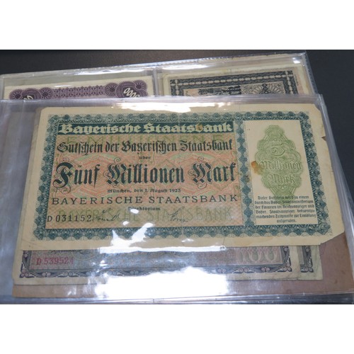 342 - German banknotes collection, mainly early 20th Century, in mixed condition with inflationary notes, ... 