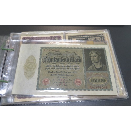 342 - German banknotes collection, mainly early 20th Century, in mixed condition with inflationary notes, ... 